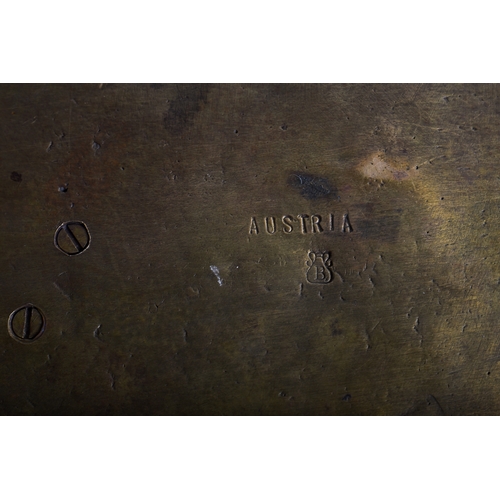 506 - A Bergman Austrian cold painted bronze figural group. Modelled as three figures rolling dice, seated... 