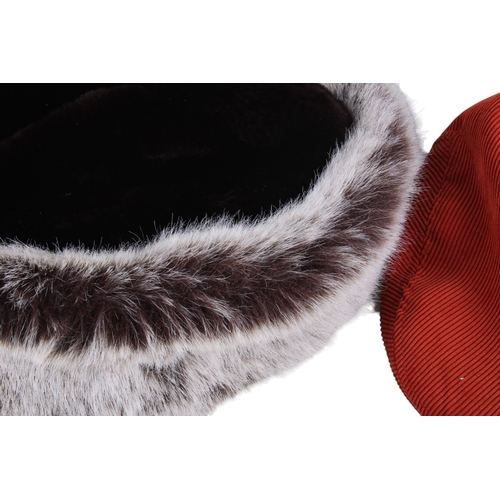 270 - Four ladies' designer hats. Comprising a Gilly Forge faux fur hat with yellow lining, a Bronte Amste... 