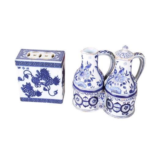 339 - An assortment of collectables. Including a pair of ceramic 'liquorice allsorts' storage jars, an Int... 