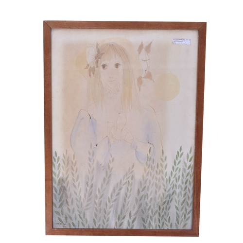 613 - Four Peter Campbell (1931-1989) watercolour paintings. Three signed, all framed and glazed, 58cm x 4... 