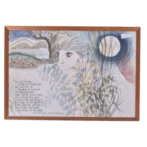 613 - Four Peter Campbell (1931-1989) watercolour paintings. Three signed, all framed and glazed, 58cm x 4... 