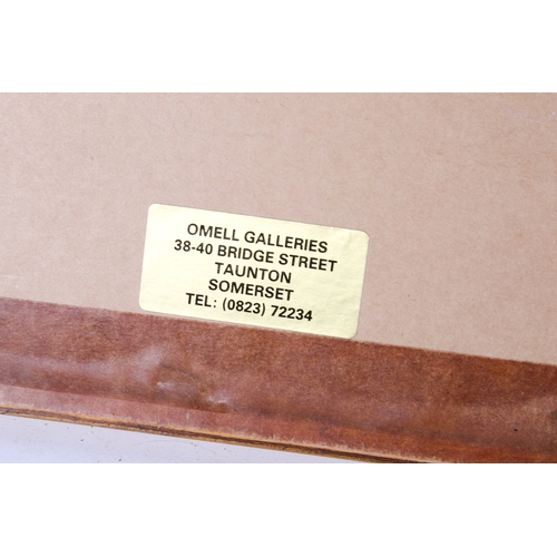 460 - A group of three assorted signed watercolour pictures. Including Ray Balkwill (1948), river with bri... 