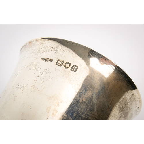 13 - An early 20th century silver beaker. Of lightly tapered form, decorated with  The National Rifle Ass... 