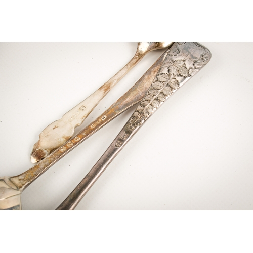 51 - Three boxed sets of Victorian and later silver flatware. Comprising a set of six teaspoons, hallmark... 