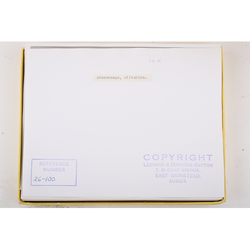 121 - Leonard and Margery Gayton: A large photographic archive of silver gelatin prints, depicting scenes ... 