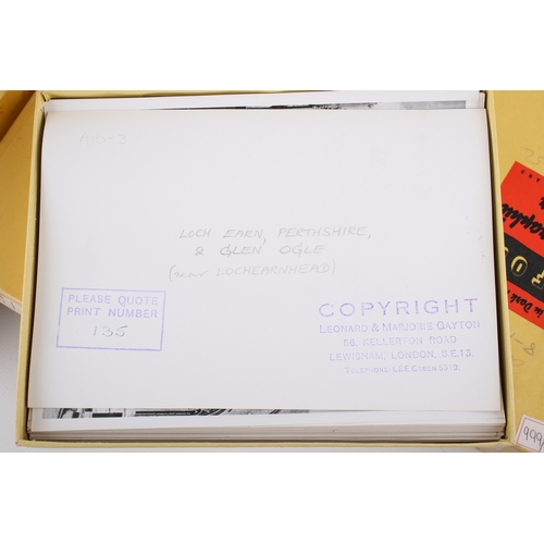 122 - Leonard and Margery Gayton: A large photographic archive of silver gelatin prints, depicting scenes ... 
