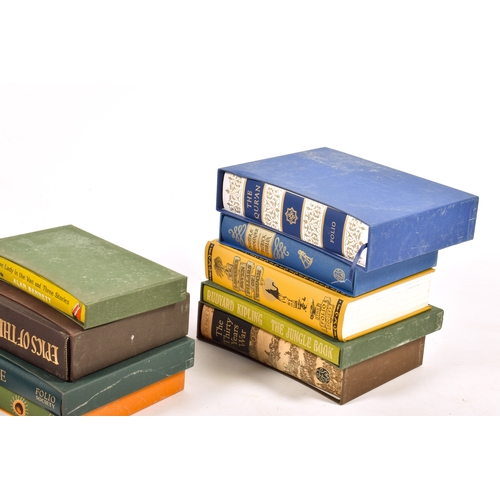 268 - A collection of assorted Folio Society books. Including T E Lawrence Seven Pillars of Wisdom (no sli... 