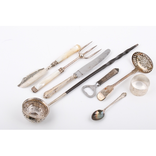 A quantity of assorted Stirling silver hallmarked items. including coin ...