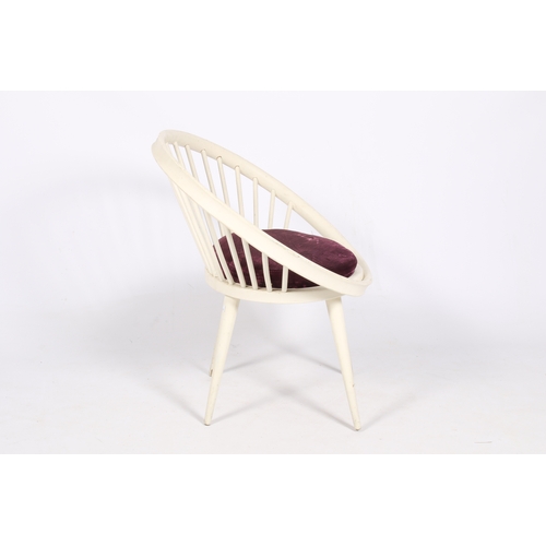 21 - A mid-20th century Swedish chair by Yngve Ekstrom for Swedese. Bentwood frame with spindleback and f... 