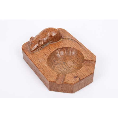 4 - Robert 'Mouseman' Thompson (British, 1876-1975) of Kilburn. Consisting of a 20th century oak ashtray... 