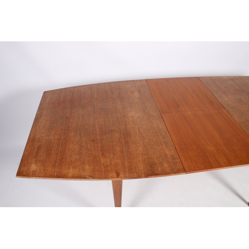 55 - A mid-century McIntosh teak dining table and six chairs from the Dunvegan range. Solid teak frame ch... 
