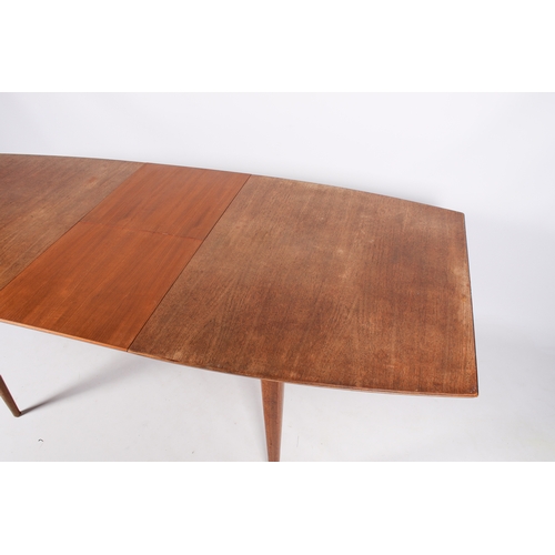 55 - A mid-century McIntosh teak dining table and six chairs from the Dunvegan range. Solid teak frame ch... 