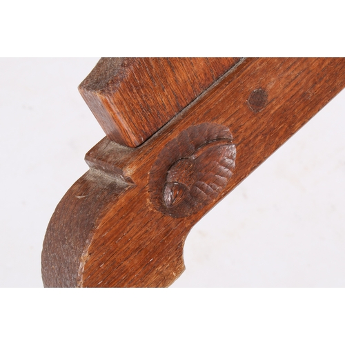 59 - Alan 'Acornman' Grainger (British), 20th century solid oak low side table. Plank top with peg joined... 
