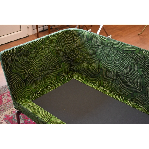 28 - A Vitra 'Suita' 3 seater sofa designed by Antonio Citterio. Later re-upholstered in green Pierre Fre... 