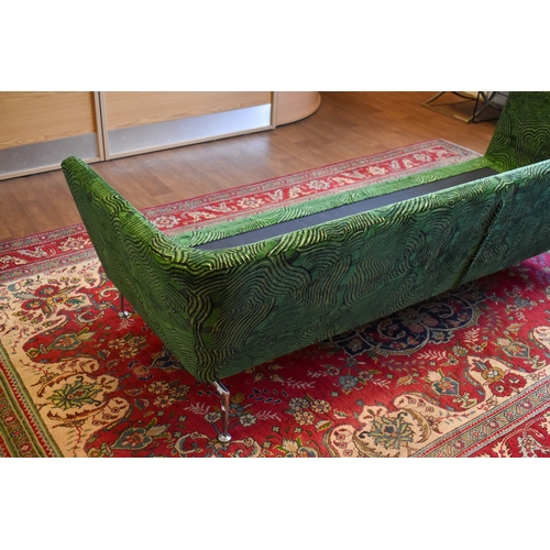 28 - A Vitra 'Suita' 3 seater sofa designed by Antonio Citterio. Later re-upholstered in green Pierre Fre... 