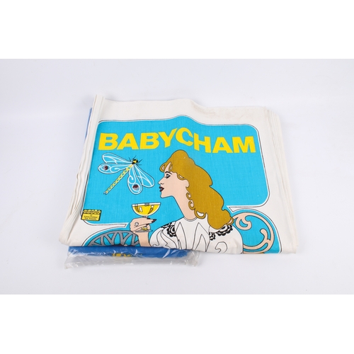 206 - A collection of new old stock Causeway Babycham linen / cotton tea towels. Approximately 24