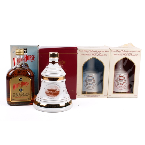 224 - Four assorted bottles of Scotch whisky, all boxed. Including White Horse 75cl, two Bell's Royal Comm... 