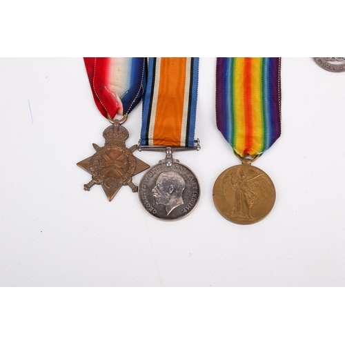 31 - A group of WWI medals, badges and paperwork attributed to Lindsey Edward Goddard. Goddard served in ... 