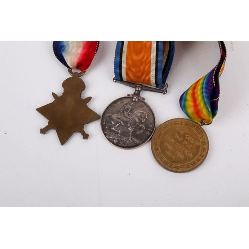 31 - A group of WWI medals, badges and paperwork attributed to Lindsey Edward Goddard. Goddard served in ... 