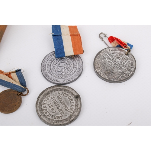 7 - A Princess Mary Christmas 1914 tin, medals and other related items. Including the original printed g... 