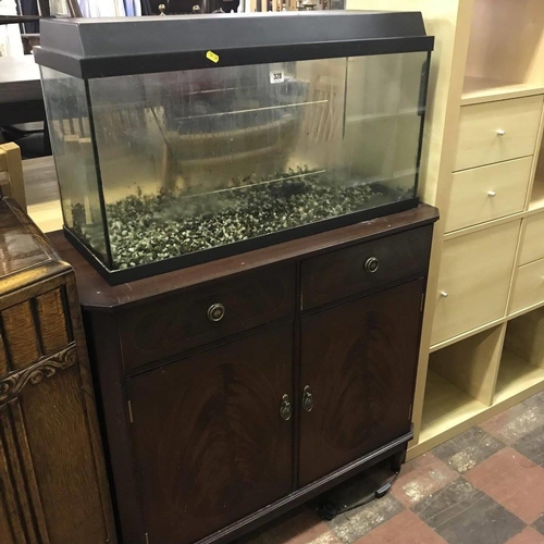 328 - FISH TANK AND CABINET