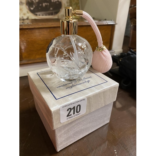 Stuart crystal ladies perfume scent atomiser