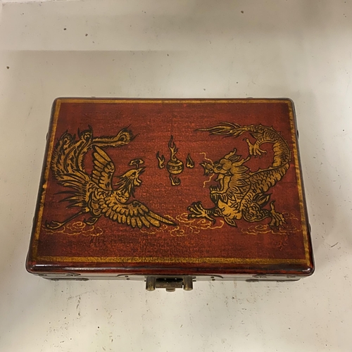 148 - Lacquered Chinese card box