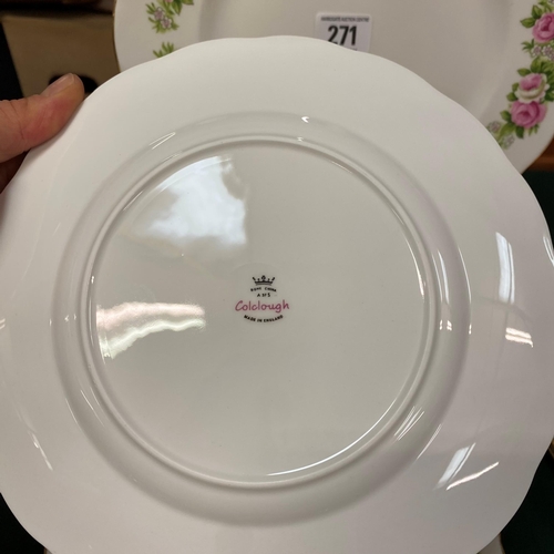 271 - Colclough china 76 piece tea and dinner set