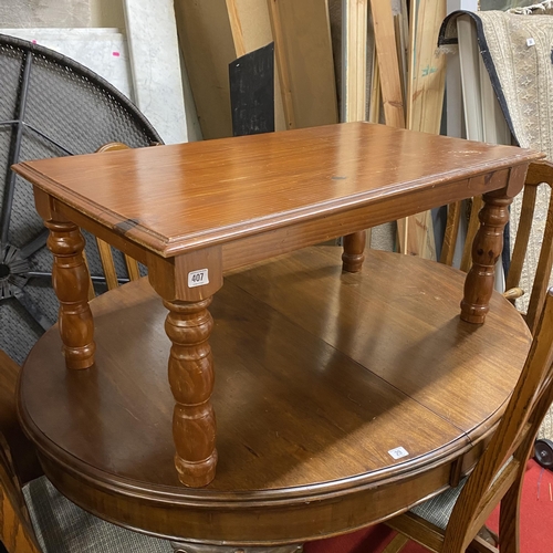 407 - Pine turn leg coffee table