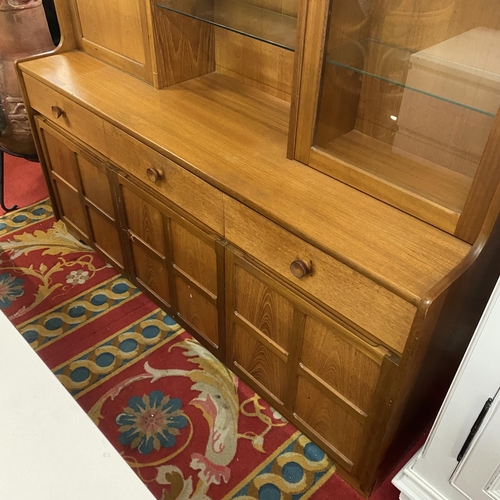 80 - 1970's Nathan sideboard with lockable cabinet and glass shelf