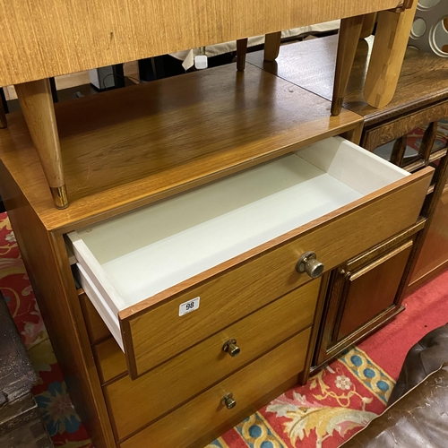 98 - Five drawer teak Meredew chest