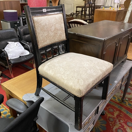 37 - Edwardian spindle back nursing chair