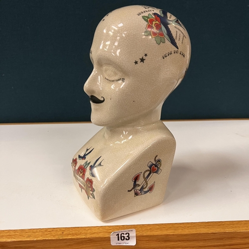 163 - Porcelain Phrenology bust