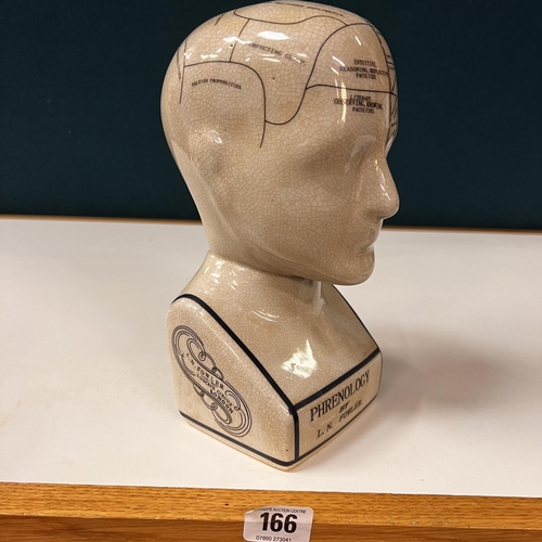 166 - Porcelain phrenology bust