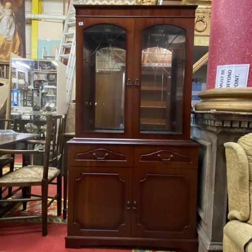 25 - Mahogany display cabinet