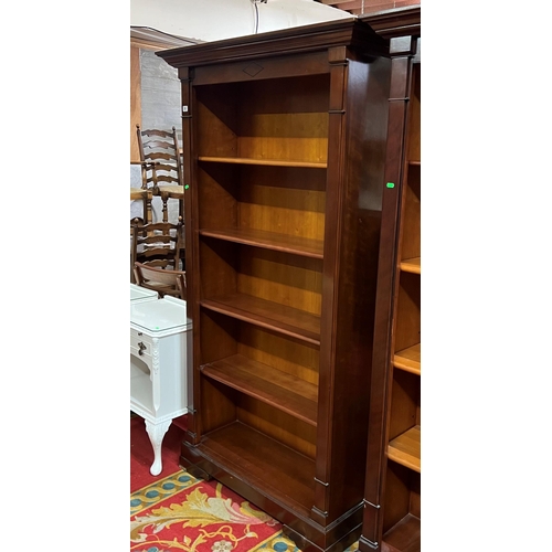 29 - Yew tree five shelf  bookcase