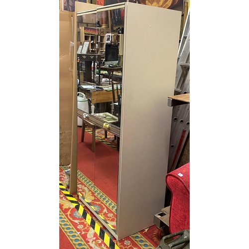 4 - Mirrored front double door wardrobe