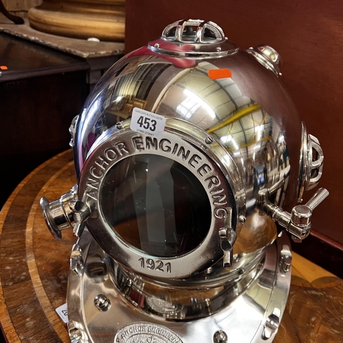 453 - Chrome Anchor Engineering Divers Helmet