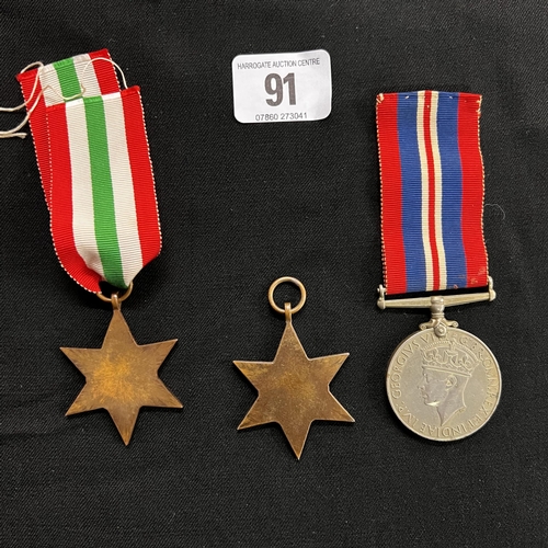 91 - Three WW2 medals