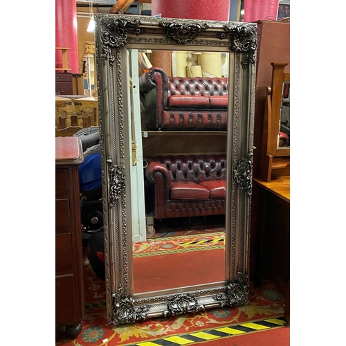 1 - Very large ornate bevelled glass mirror in beautiful frame - 6x3ft