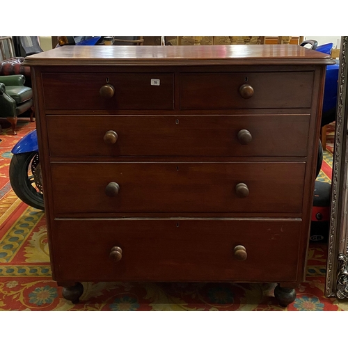 16 - Victorian mahogany two over three chest