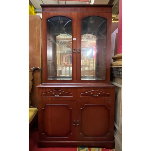 19 - Mahogany display cabinet