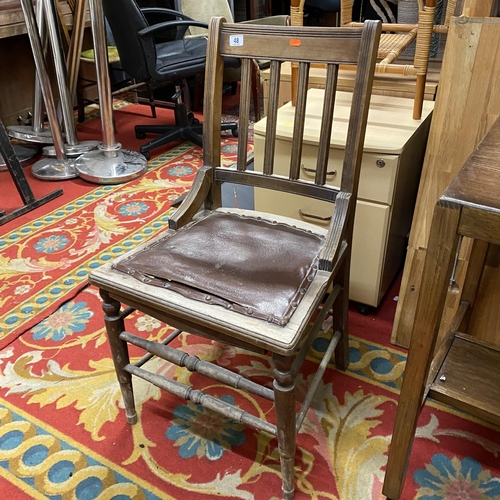 48 - Edwardian dining chair in mahogany