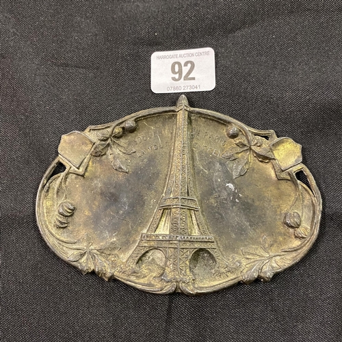 92 - Early Eiffel Tower ashtray