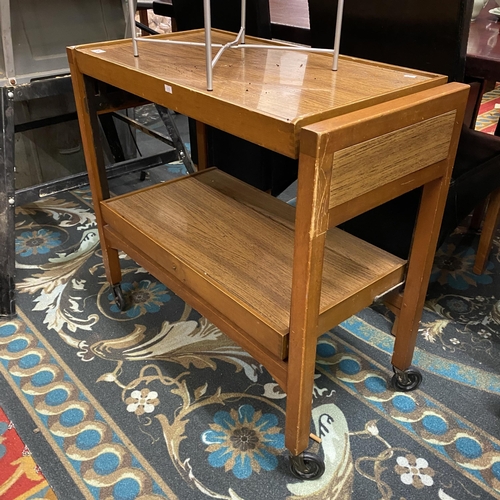 15 - Teak metamorphic two tier trolley