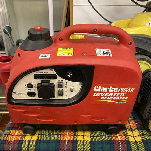 483 - Clarke power inverter generator 1000W