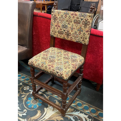 6 - Old charm chair in with studs and lions head detail