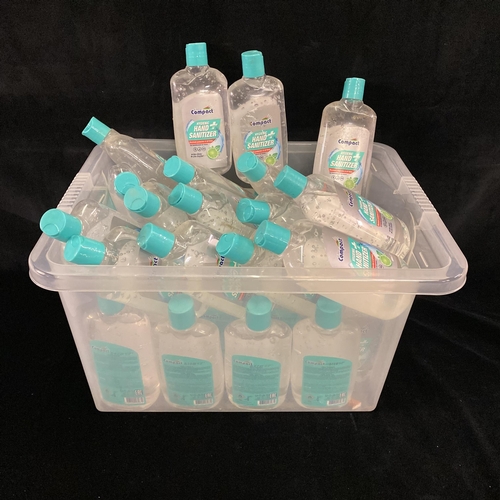 80 - 40 bottles of hand sanitiser