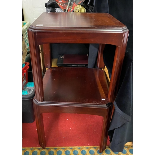 87 - Pair of mahogany side tables