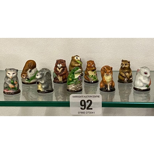 92 - Collection of animal thimbles